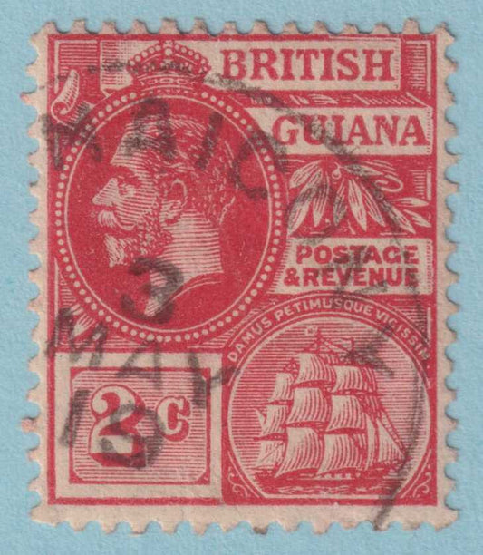 BRITISH GUIANA 179  USED - "MAHAICONY" CANCEL - NO FAULTS VERY FINE! - PIG