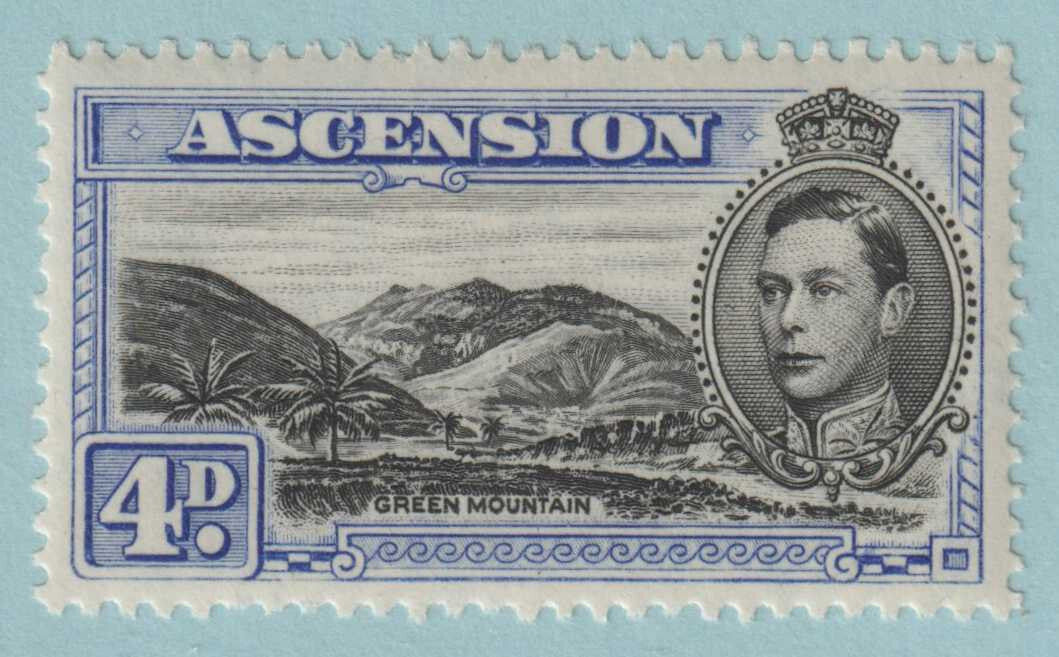 ASCENSION ISLAND SG40da  MINT HINGED OG * "MOUNTAINEER" FLAW - VERY FINE! - S283