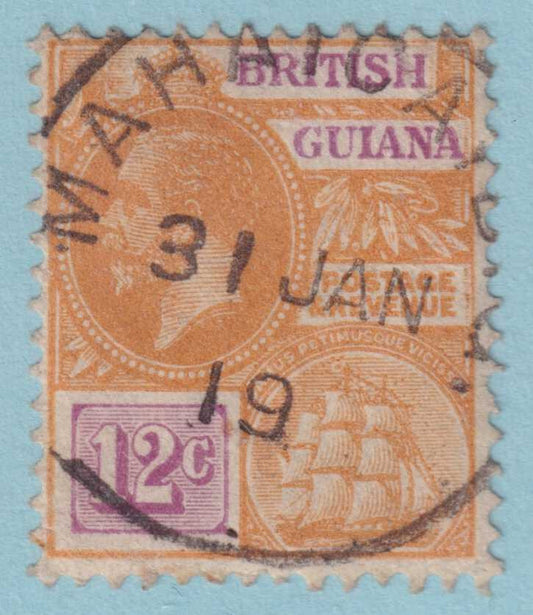 BRITISH GUIANA 183  USED - "MAHAICONY" CANCEL - NO FAULTS VERY FINE! - SFI