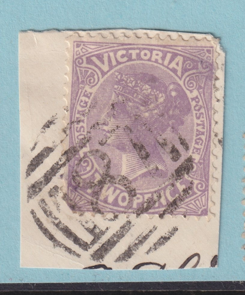 AUSTRALIA VICTORIA LONG GULLY 187 CANCEL POSTMARK RATED (S) BY FREEMAN! RKF