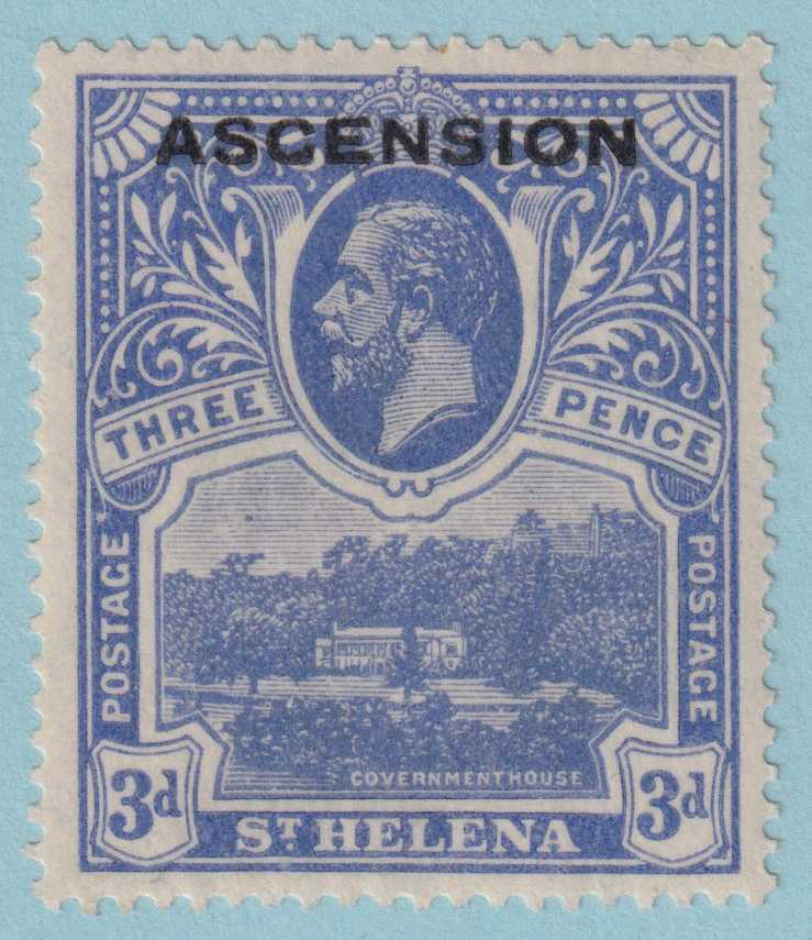 ASCENSION ISLAND 5  MINT HINGED OG * NO FAULTS EXTRA FINE! - TSN