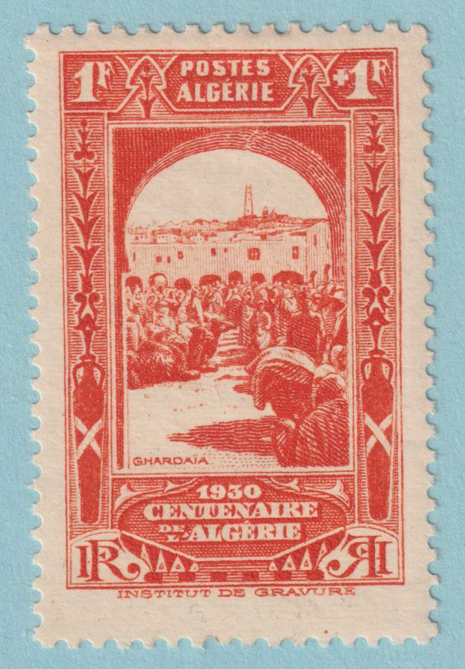 ALGERIA B22 SEMI-POSTAL  MINT HINGED OG * NO FAULTS VERY FINE! - UHP
