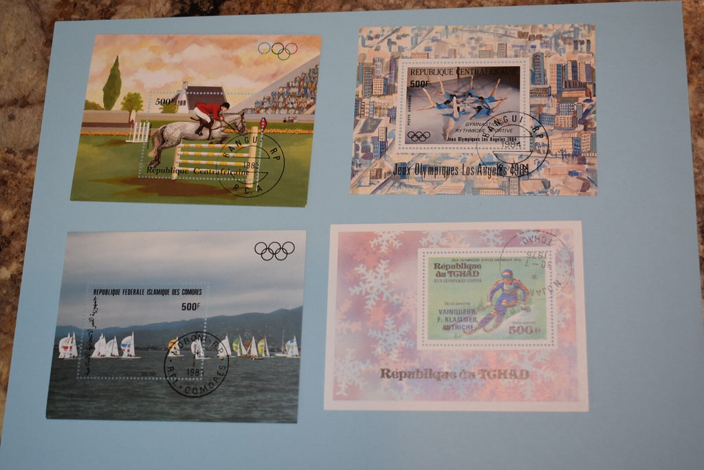 48 OLYMPIC SOUVENIR SHEETS  ALL SHEETS PICTURED BIN 873