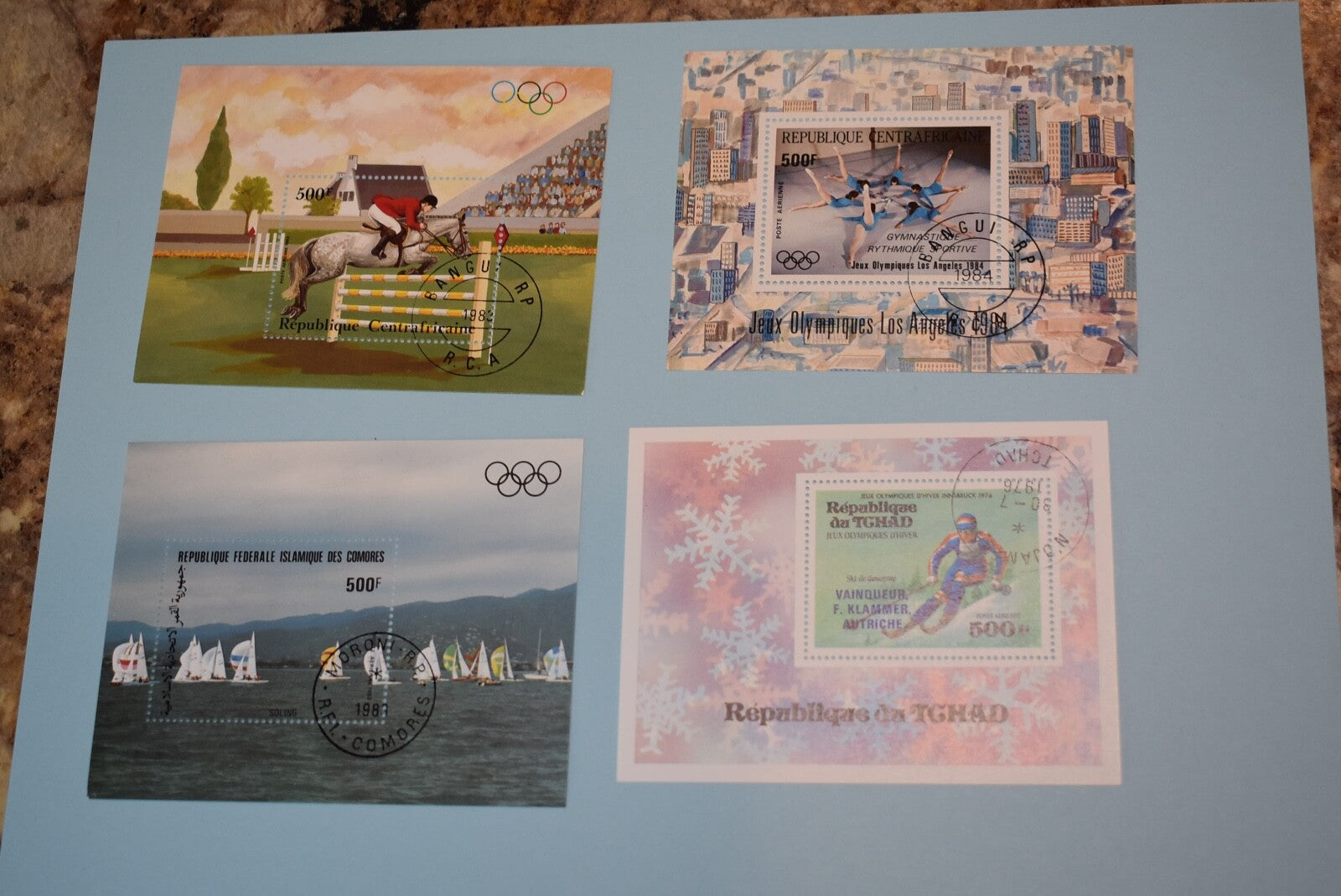 48 OLYMPIC SOUVENIR SHEETS  ALL SHEETS PICTURED BIN 873