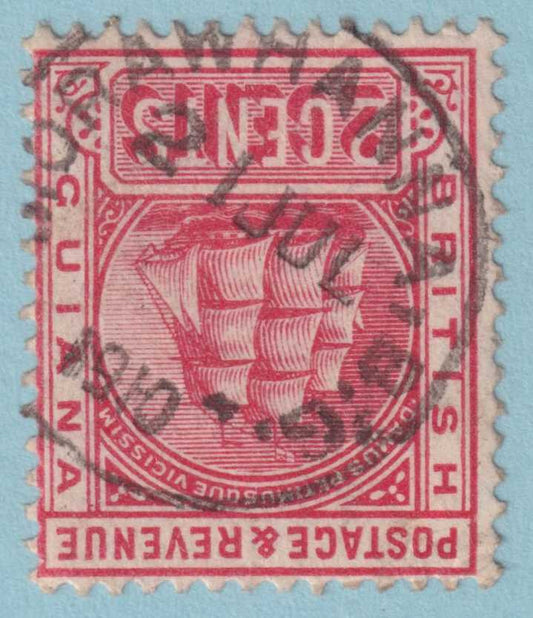 BRITISH GUIANA 172b  USED - "MORAWHANNA" CANCEL - NO FAULTS VERY FINE! - JYW