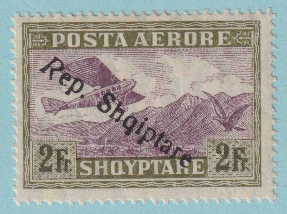 ALBANIA C13 AIRMAIL  MINT HINGED OG * NO FAULTS VERY FINE! - AZZ