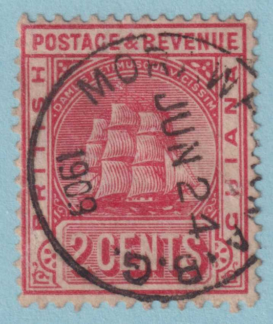 BRITISH GUIANA 172  USED - "MORAWHANNA" CANCEL - NO FAULTS VERY FINE! - SCH
