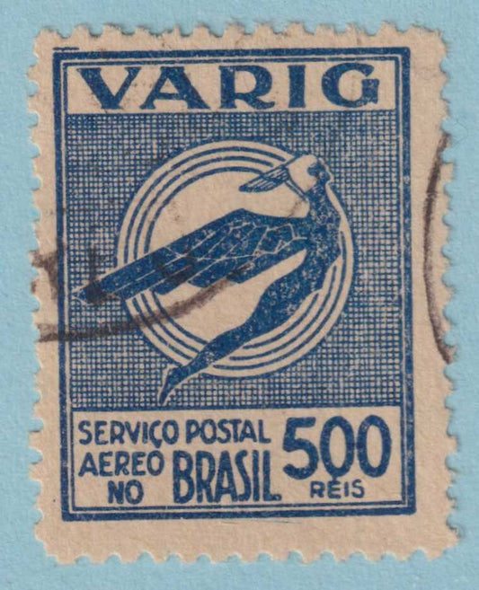 BRAZIL - VARIG 3CL24  USED - NO FAULTS VERY FINE! - GXV