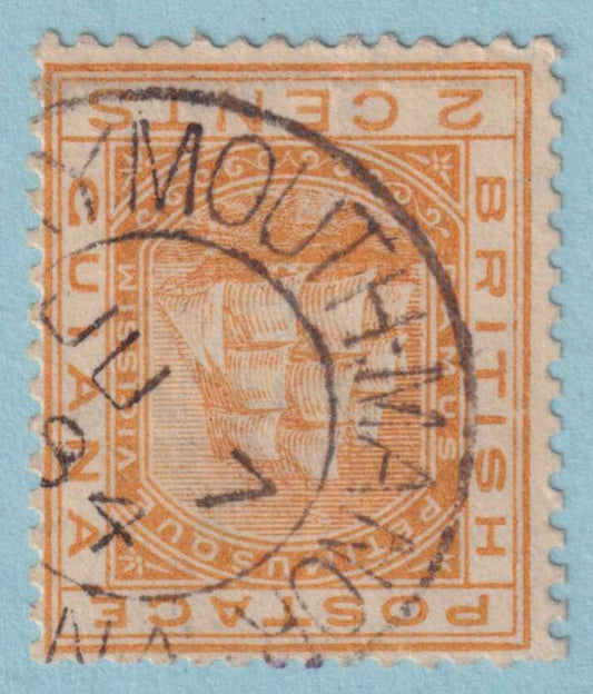 BRITISH GUIANA 108  USED - "TAYMOUTH MANOR" CANCEL - NO FAULTS VERY FINE! - ZYB