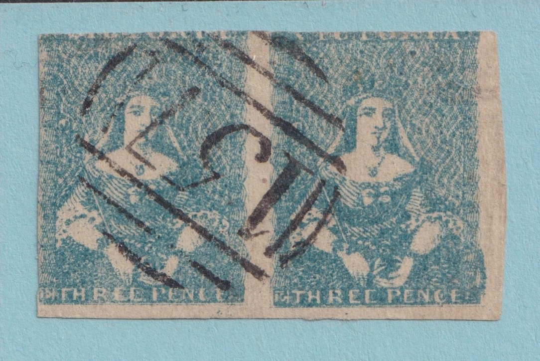 AUSTRALIA VICTORIA 3a COLLINGWOOD  157 CANCEL POSTMARK RATED (R) BY FREEMAN!