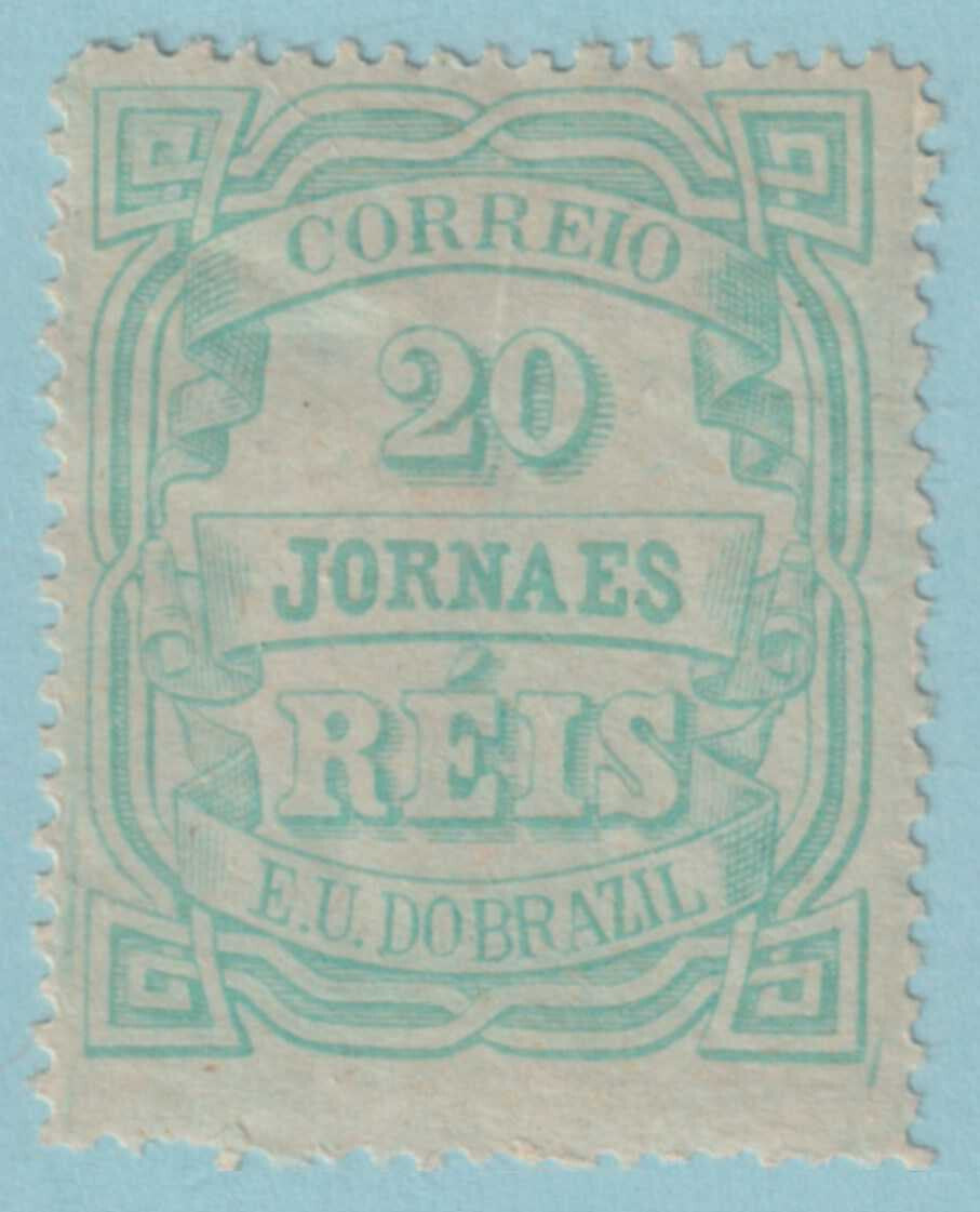 BRAZIL P20 NEWSPAPER STAMP  MINT HINGE REMNANT OG * NO FAULTS VERY FINE! - KPJ