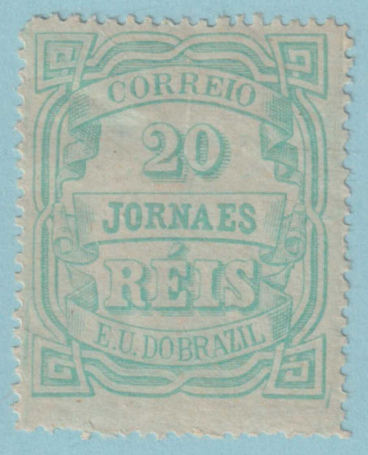 BRAZIL P20 NEWSPAPER STAMP  MINT HINGE REMNANT OG * NO FAULTS VERY FINE! - KPJ