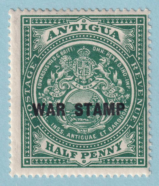ANTIGUA MR1 WAR TAX  MINT NEVER HINGED OG * NO FAULTS VERY FINE! - KMQ