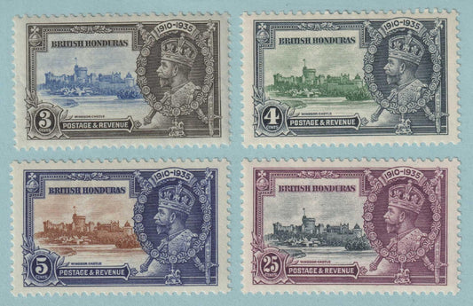 BRITISH HONDURAS 108 - 111  MINT HINGED OG * NO FAULTS VERY FINE - S307