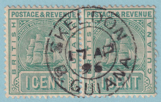 BRITISH GUIANA 131  USED PAIR - "SKELDON" CANCEL - NO FAULTS VERY FINE! - RBP