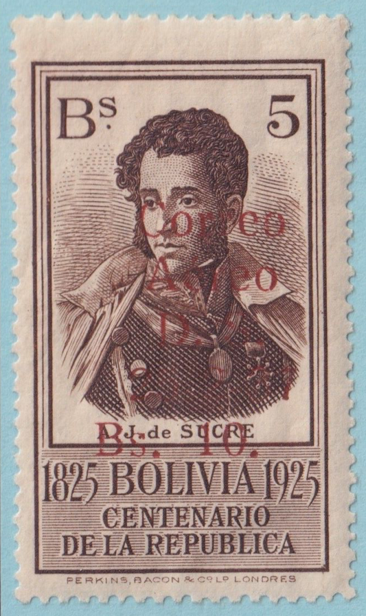 BOLIVIA C62 MINT HINGED OG* NO FAULTS VERY FINE! MQJ