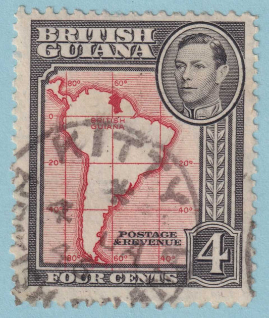 BRITISH GUIANA 232  USED - "KITTY" CANCEL - NO FAULTS VERY FINE! - OGN