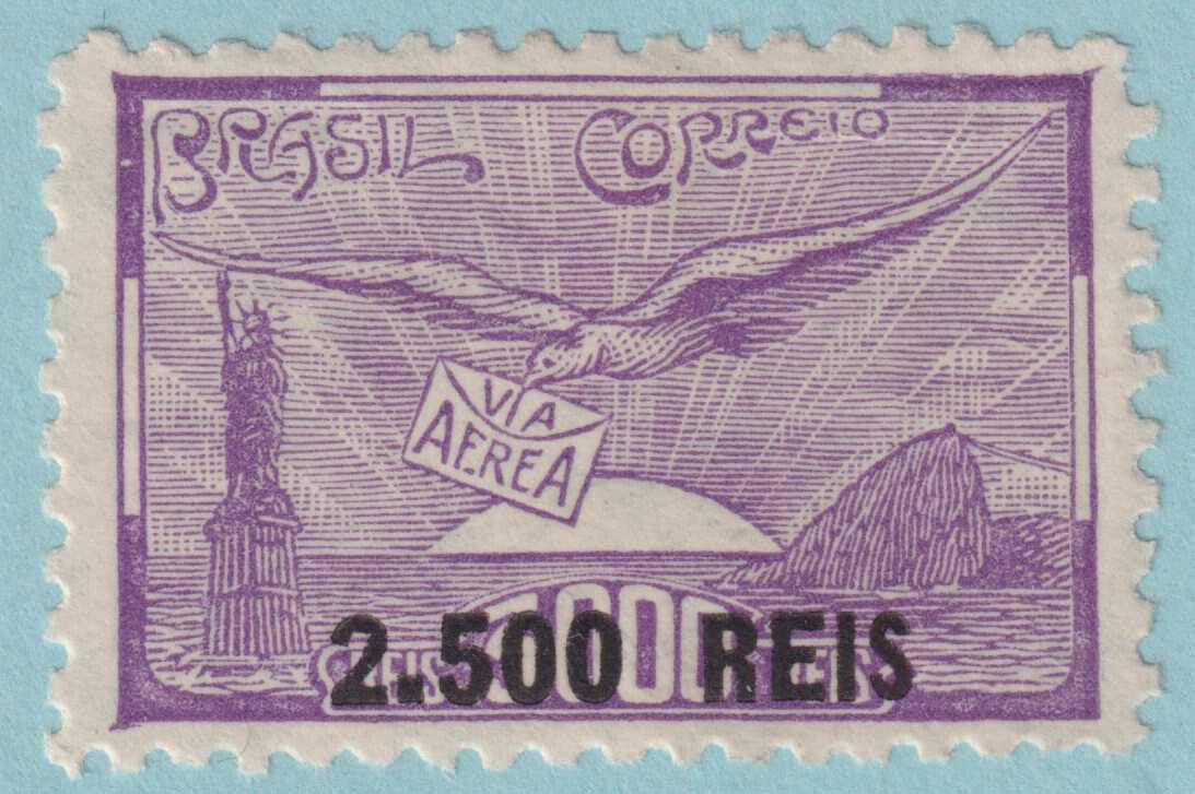 BRAZIL C28 AIRMAIL  MINT HINGED OG * NO FAULTS VERY FINE! - MFG