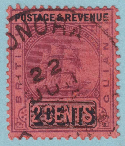BRITISH GUIANA 161  USED - "LEONORA" CANCEL - NO FAULTS VERY FINE! - LGK