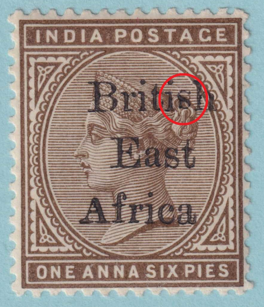 BRITISH EAST AFRICA 56 INVERTED "S" VARIETY MINT HINGED OG * NO FAULTS VF! - VFL