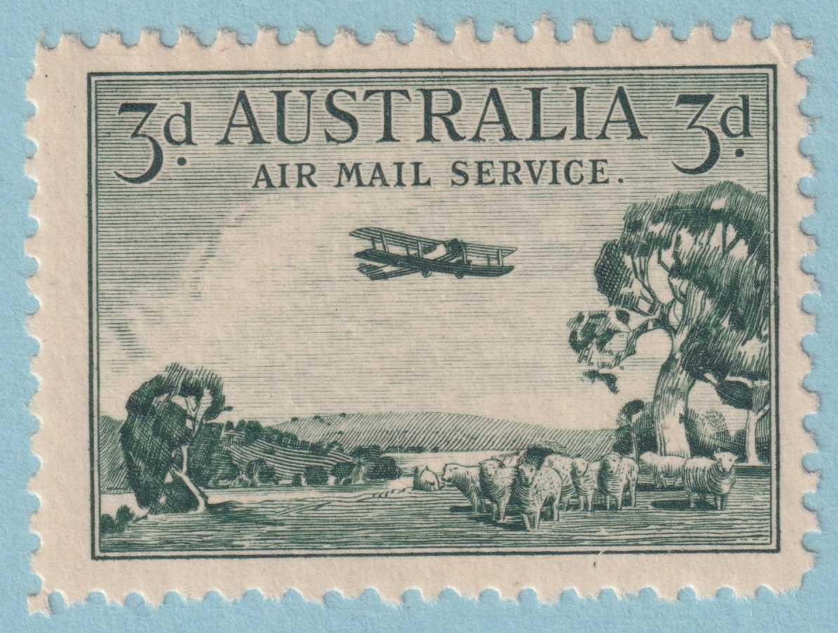 AUSTRALIA C1 AIRMAIL  MINT NEVER HINGED OG ** NO FAULTS VERY FINE! - KFF