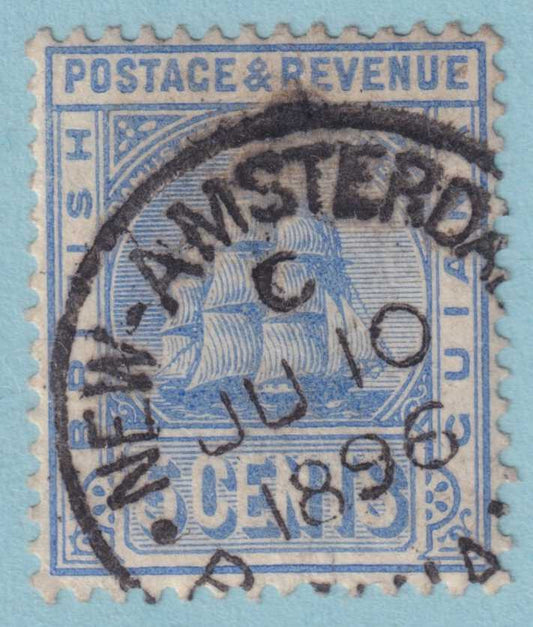 BRITISH GUIANA 136  USED - "NEW AMSTERDAM" CANCEL - NO FAULTS VERY FINE! - ZEB