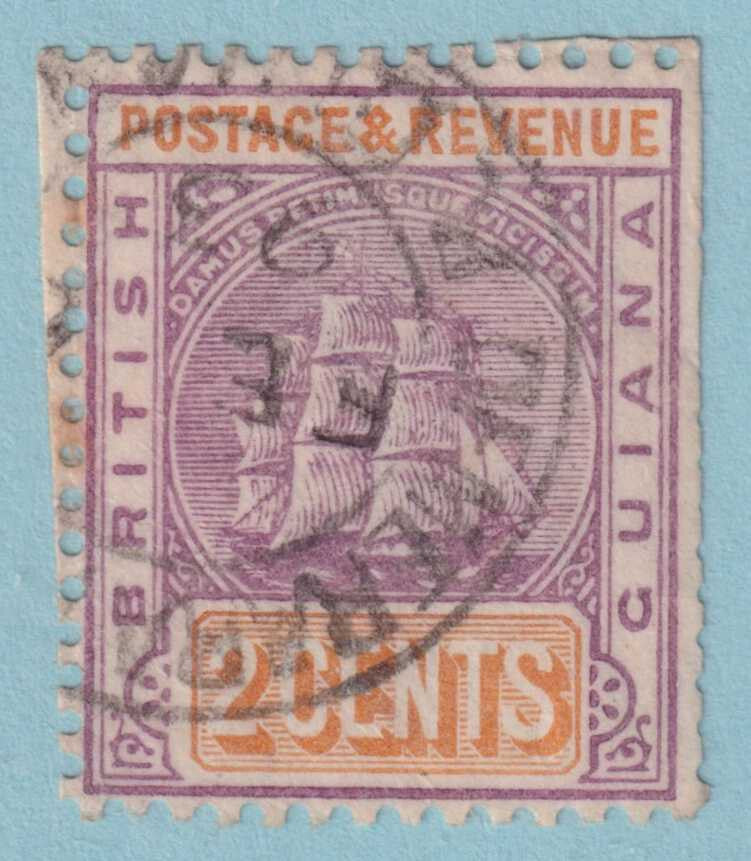 BRITISH GUIANA 132  USED - "DEMERARA" CANCEL - PERF FAULTS - ANH