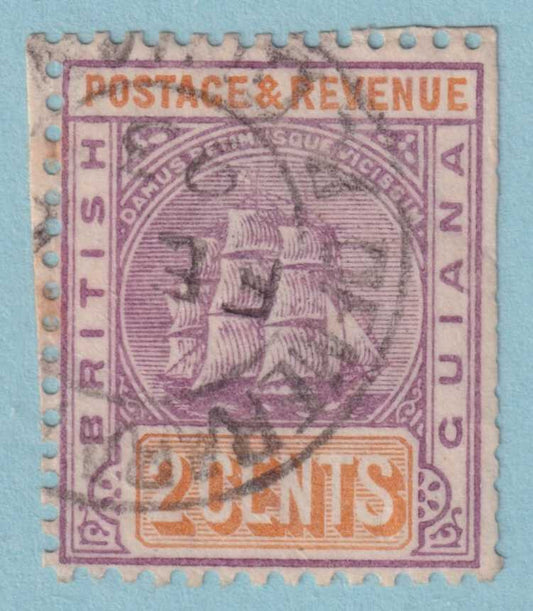 BRITISH GUIANA 132  USED - "DEMERARA" CANCEL - PERF FAULTS - ANH