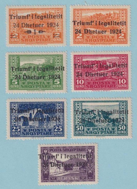 ALBANIA 164 - 170  MINT HINGED OG ** SET - NO FAULTS VERY FINE! - M519