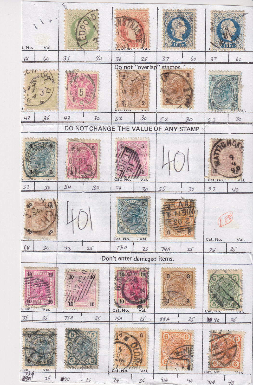 AUSTRALIA, AUSTRIA & BELGIUM - INTERESTING USED GROUP REMOVED FROM SHEETS - S991