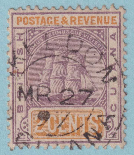 BRITISH GUIANA 132  USED - "SKELDON" CANCEL - NO FAULTS VERY FINE! - ZWB