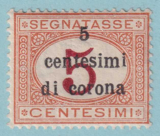 AUSTRIA - ITALIAN OCCUPATION NJ8 POSTAGE DUE  MINT NEVER HINGED OG ** OIK