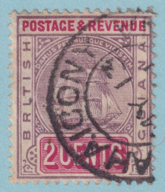 BRITISH GUIANA 133  USED - "MAHAICONY" CANCEL - NO FAULTS VERY FINE! - VXA