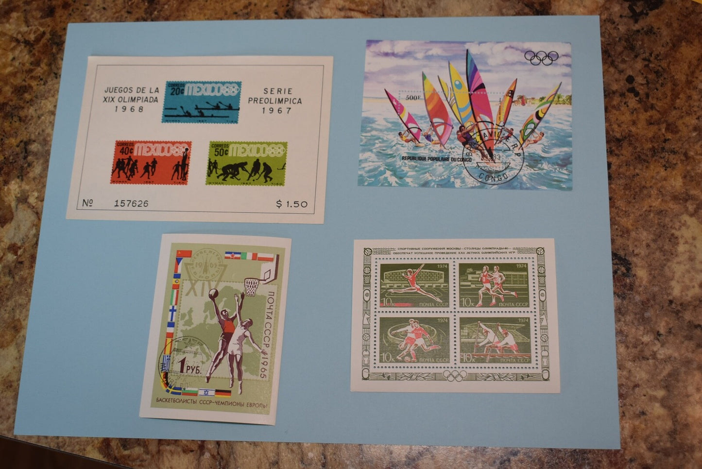 48 OLYMPIC SOUVENIR SHEETS  ALL SHEETS PICTURED BIN 873