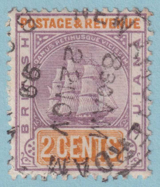 BRITISH GUIANA 132  USED - "NEW AMSTERDAM" CANCEL - NO FAULTS VERY FINE! - VPX