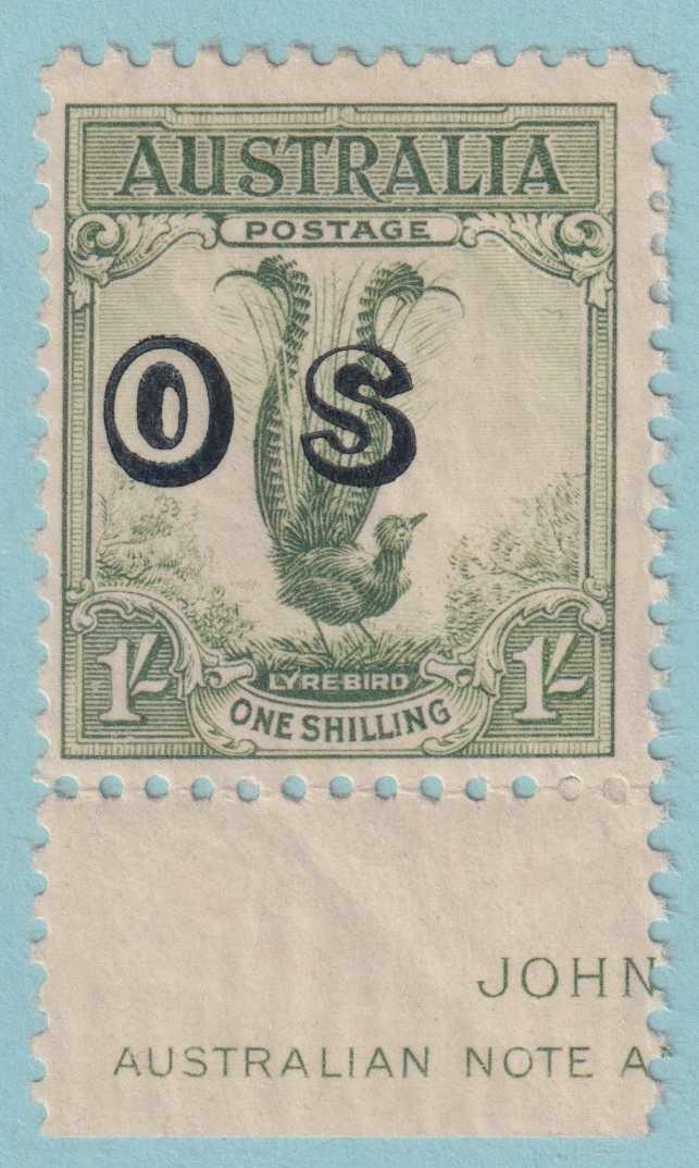 AUSTRALIA O14 OFFICIAL  MINT HINGED OG * NO FAULTS VERY FINE! - PMA