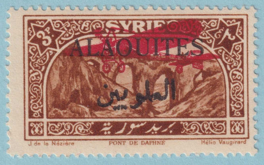 ALAOUITES C10 AIRMAIL  MINT HINGED OG * NO FAULTS VERY FINE! - UDU