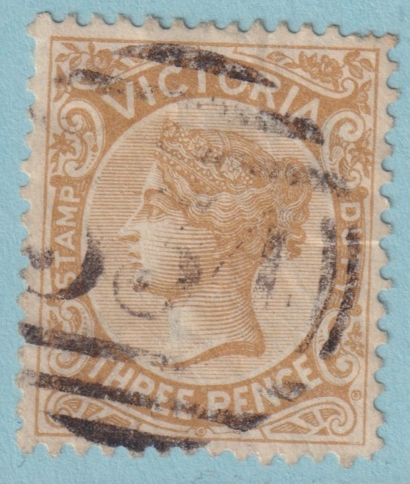 AUSTRALIA VICTORIA BOX HILL 334 CANCEL POSTMARK RATED (SS) BY FREEMAN! PCV