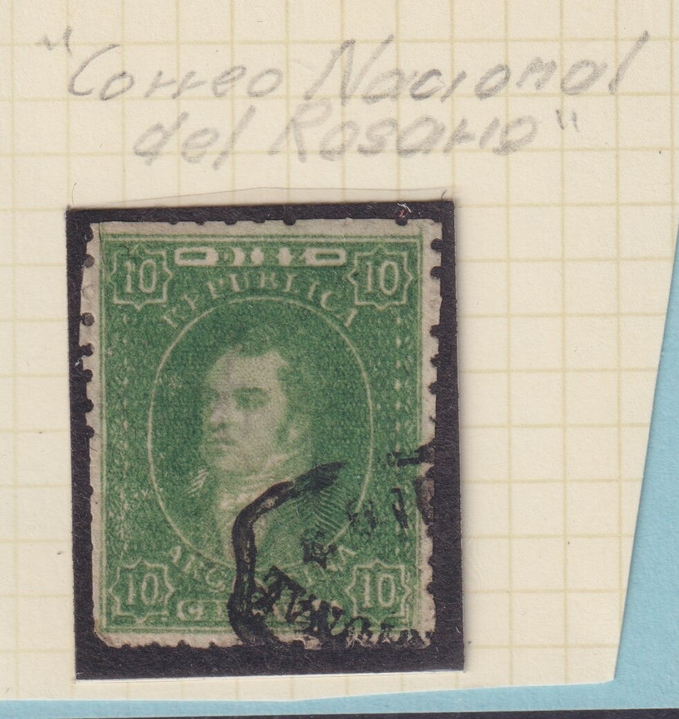 ARGENTINA 12  1864  RIVADAVIA USED NO FAULTS   JDP
